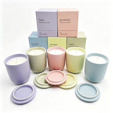 Eco Friendly Ceramic Scented Candle, JTC-Y8095HSG-H