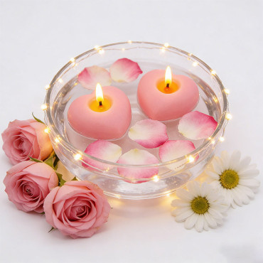 Heart Shaped Floating Candle, ZX-XINXING78