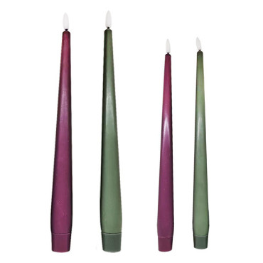 LED 2 Pack Taper Candle, L-ZG2225-2H